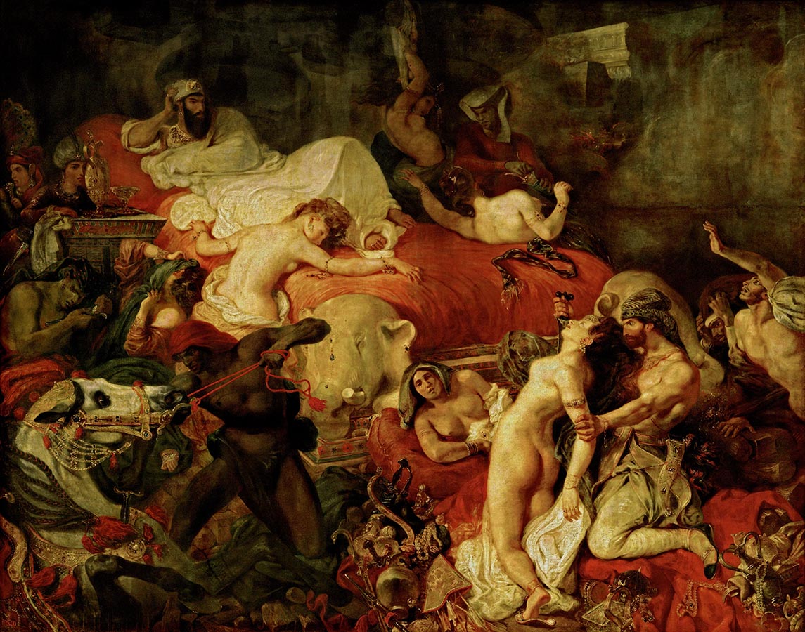 Artwork Image: Death of Sardanapalus (1827) by Eugene Delacroix