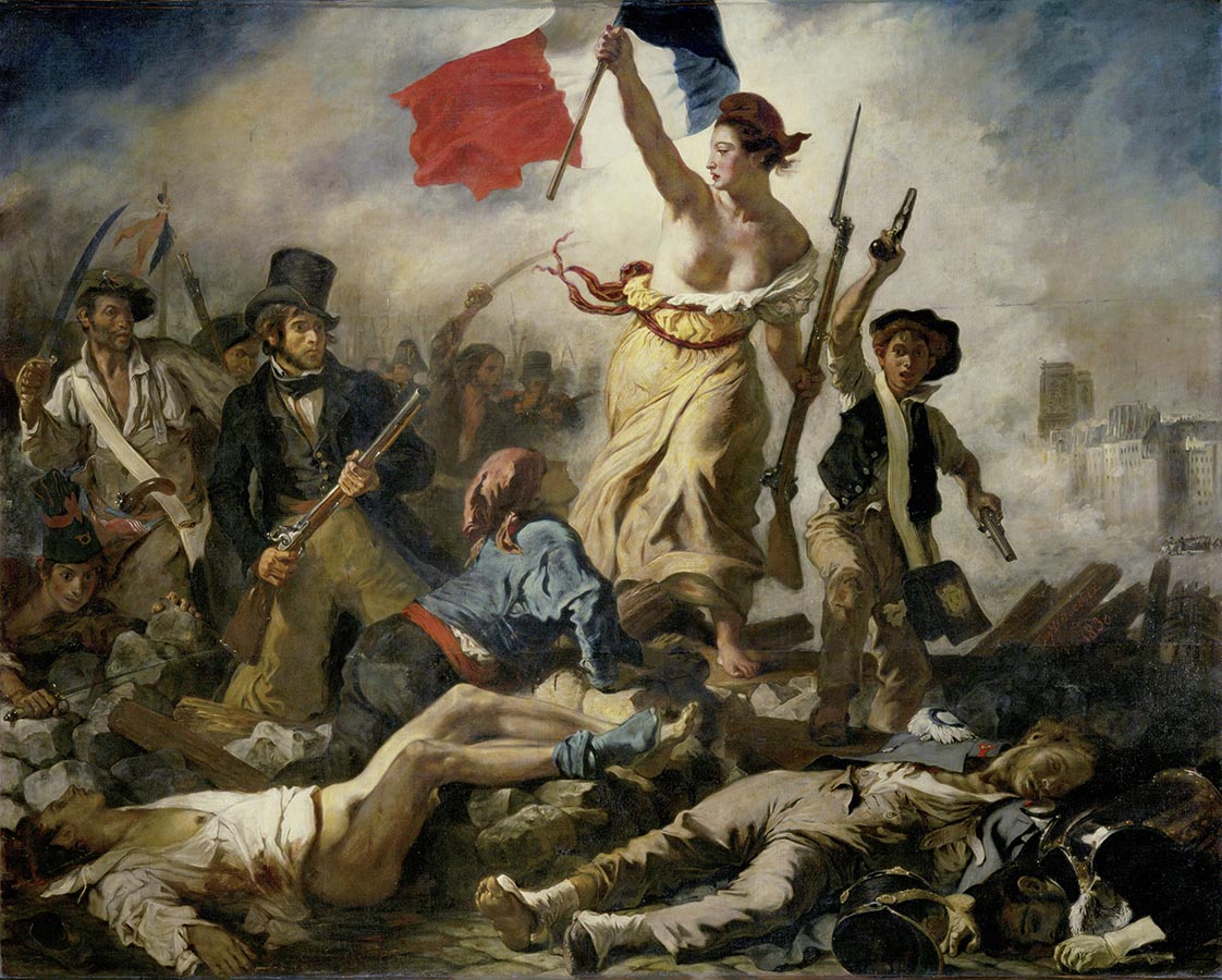 Artwork Image: Liberty Leading the People (1830) by Eugene Delacroix