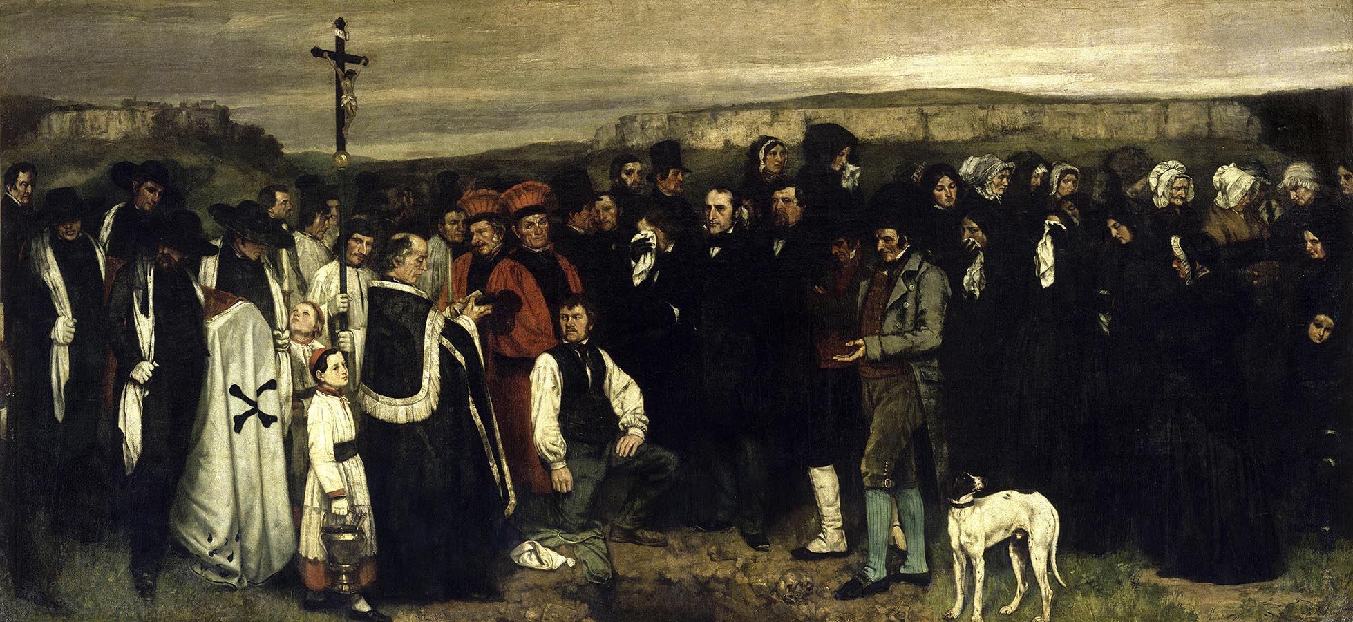 Artwork Image: Burial at Ornans (1849) by Gustave Courbet