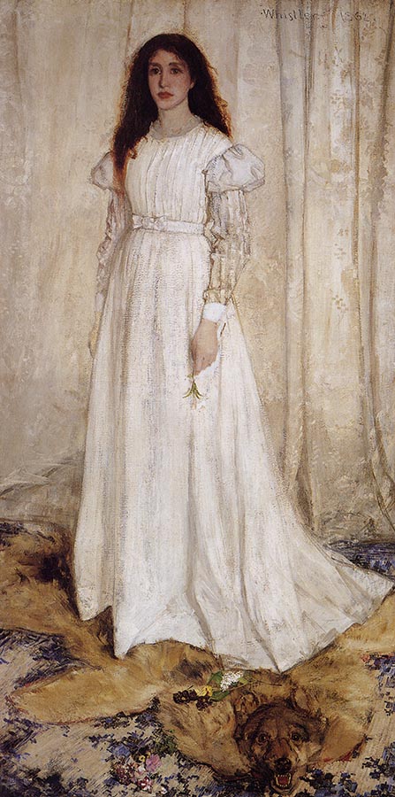 Artwork Image: Symphony in White, No. 1: The White Girl (1862) by James Abbott Whistler