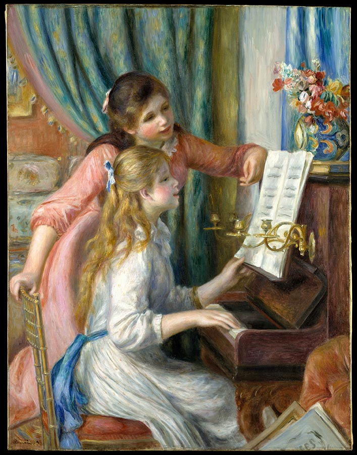 Artwork Image: At the Piano (1892) by Pierre Auguste Renoir