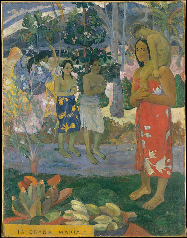 Artwork Image: We Greet Thee Mary (1891) by Paul Gauguin