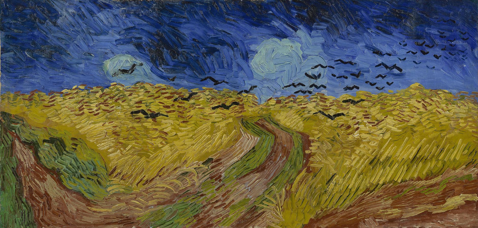 Artwork Image: Wheatfield with Crows (1890) by Vincent Van Gogh