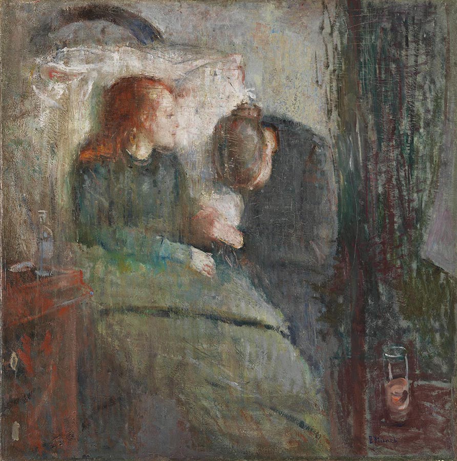Artwork Image: Sick Child (1885) by Edvard Munch