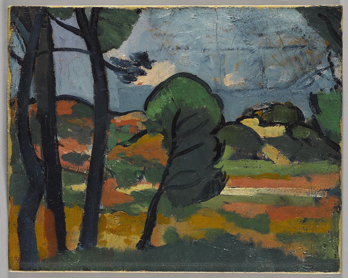 Artwork Image: Landscape in Provence (1908) by Andre Derain