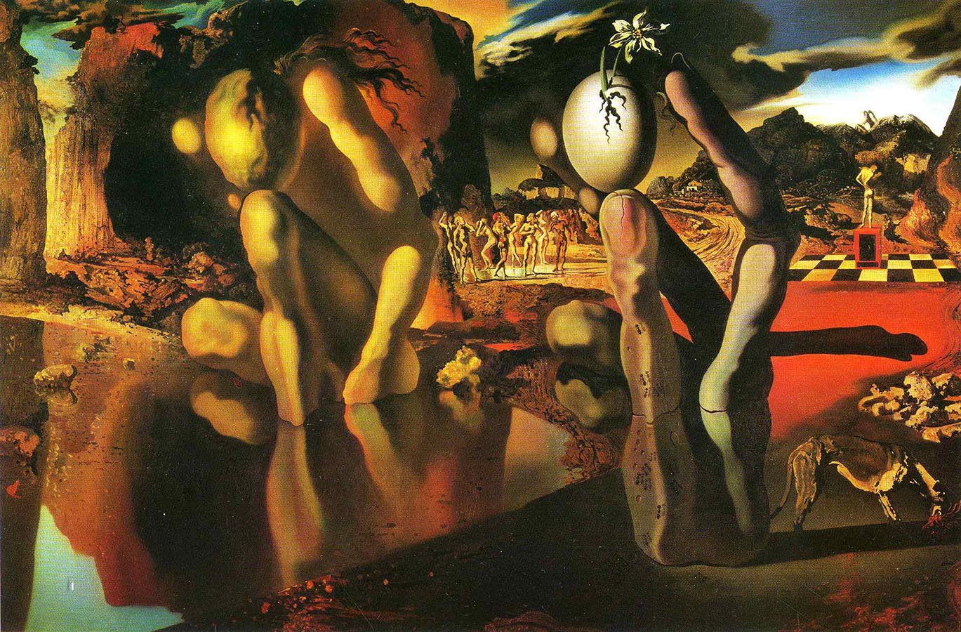 Artwork Image: Metamorphosis of Narcissus (1937) by Salvidor Dali