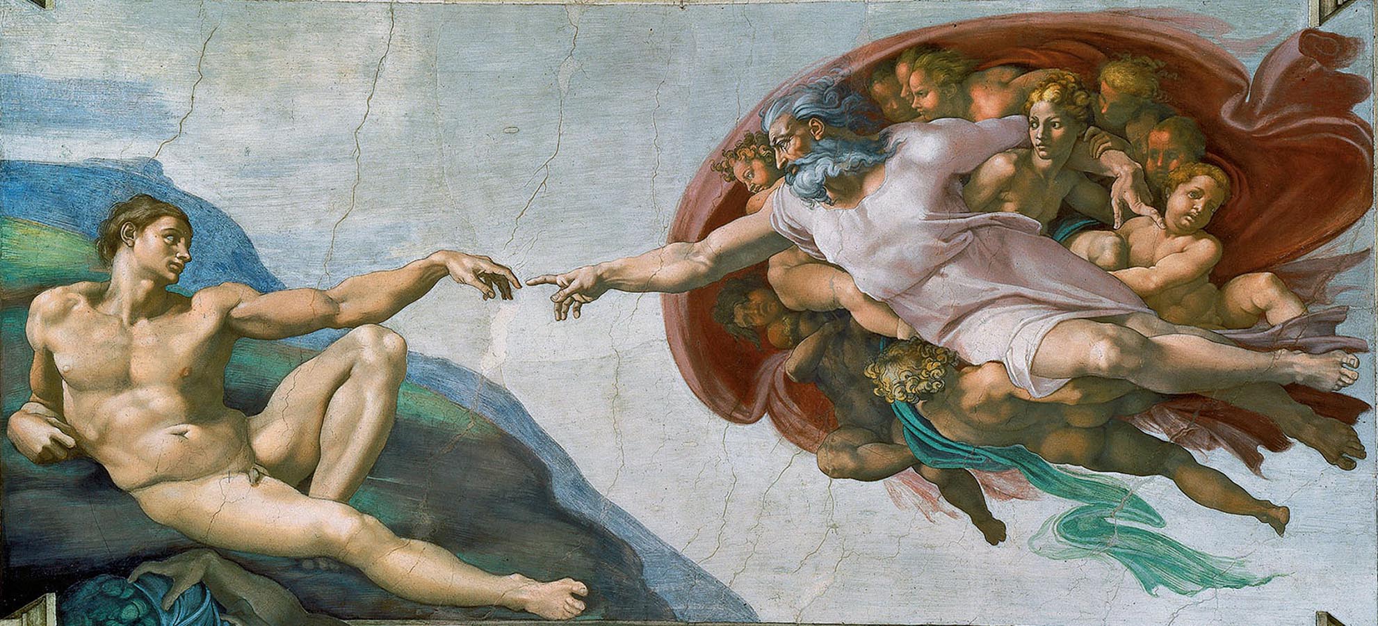 Artwork Image: The Creation of Adam (1512) by Michelangelo