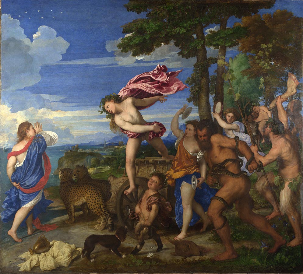 Artwork Image: Bacchus and Ariadne (1520) by Titian
