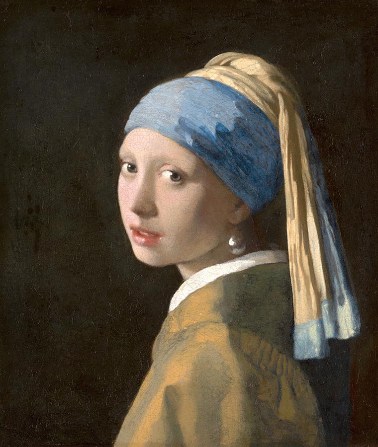 Artwork Image: Girl with a Pearl Earring (1665) by Jan Vermeer