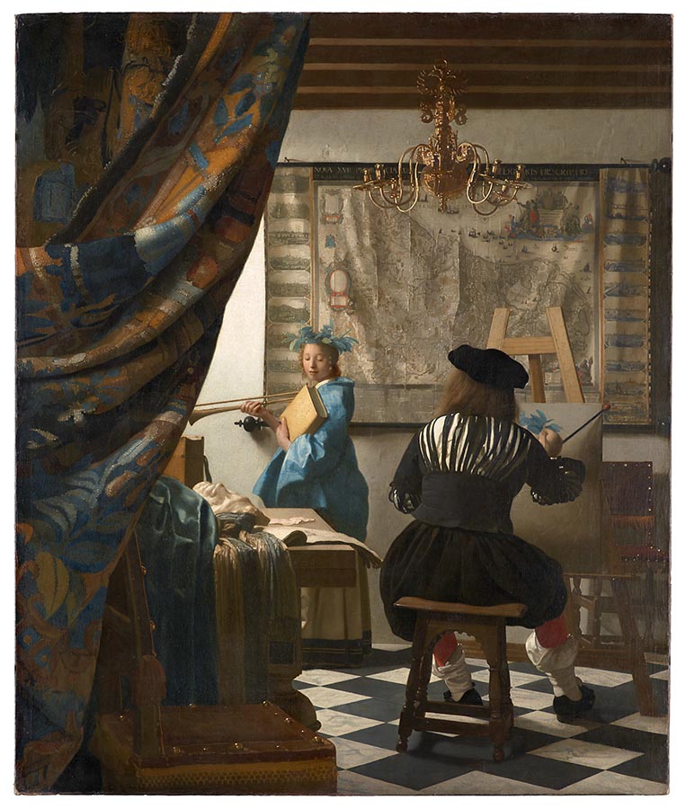 Artwork Image: The Art of Painting (1666) by Jan Vermeer