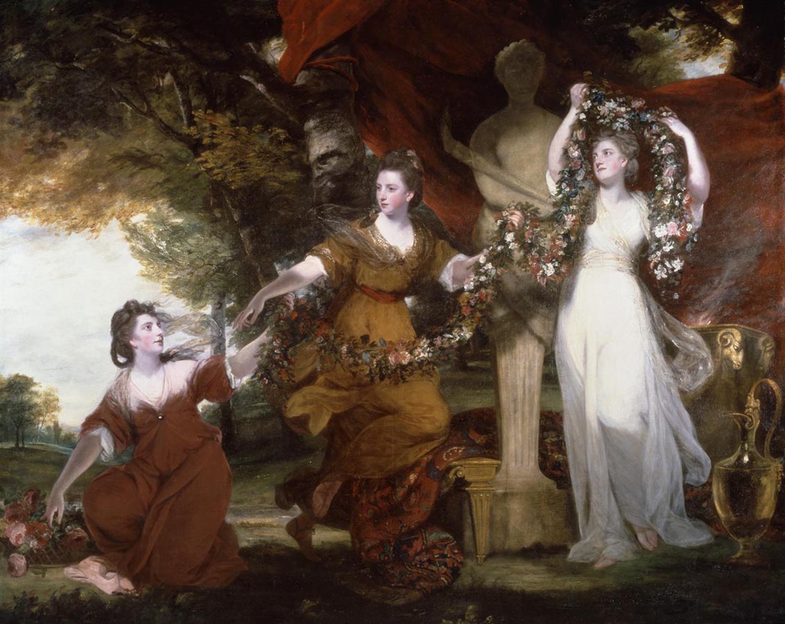 Artwork Image: Three Ladies Adorning a Term of Hymen (1773) by Joshua Reynolds