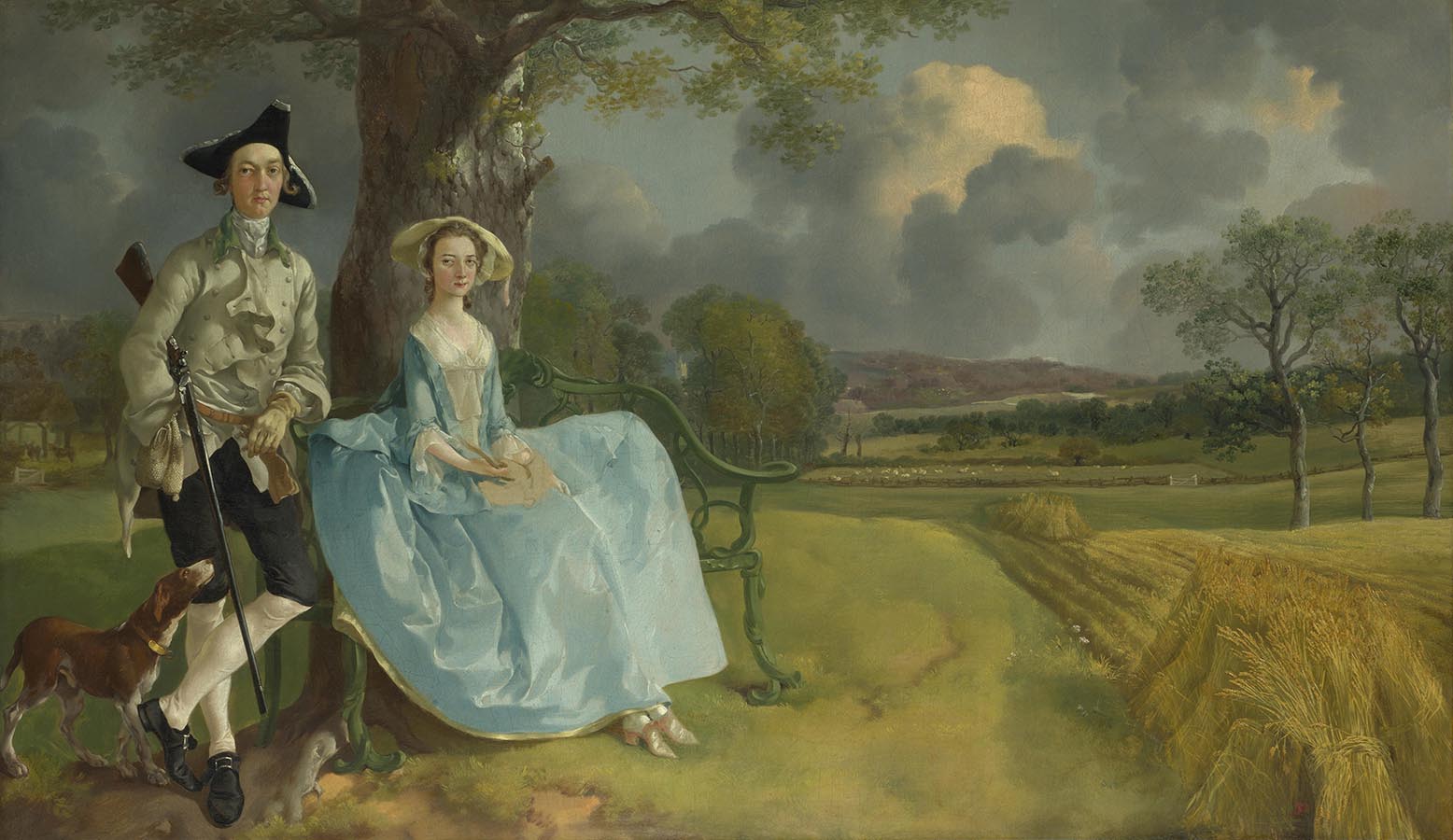 Artwork Image: Mr and Mrs Andrews (1750) by Thomas Gainsborough