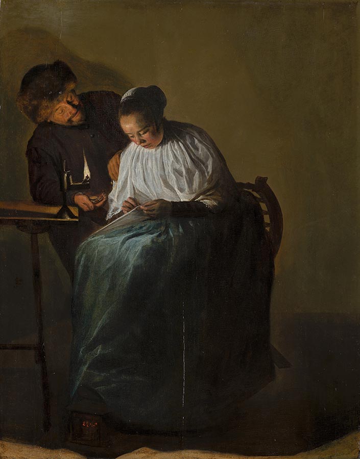 Artwork Image: The Proposition (1631) by Judith Leyster