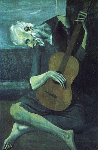 Artwork Image: Old Guitarist (1903) by Pablo Picasso