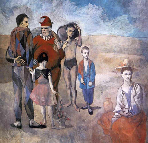 Artwork Image: Family of Saltimbanques (1905) by Pablo Picasso