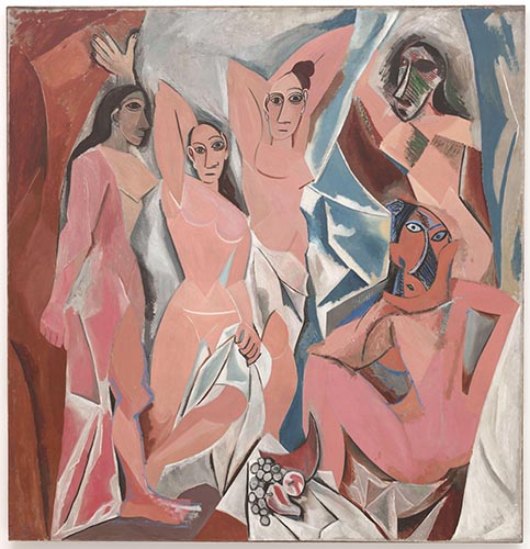 Artwork Image: Les Demoiselles dAvignon (1907) by Pablo Picasso