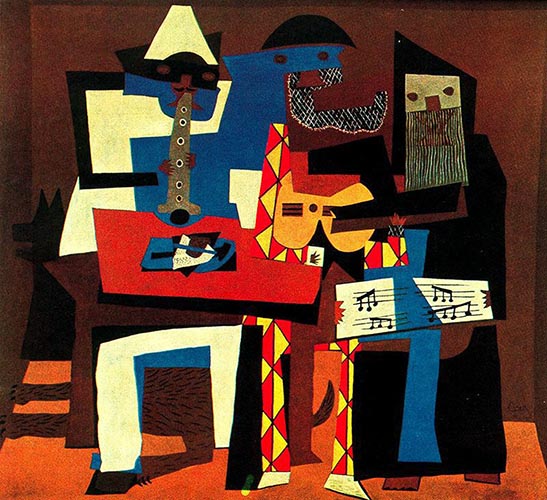 Artwork Image: Three Musicians (1921) by Pablo Picasso