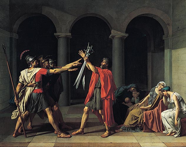 Artwork Image: The Oath of the Horatii (1784) by Jacques-Louis David
