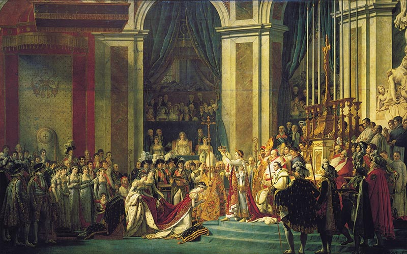 Artwork Image: The Coronation of Napoleon (1805) by Jacques-Louis David