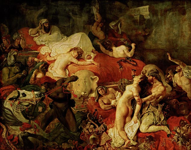 Artwork Image: Death of Sardanapalus (1827) by Eugene Delacroix