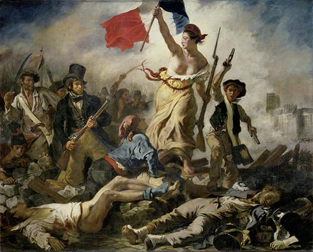 Artwork Image: Liberty Leading the People (1830) by Eugene Delacroix
