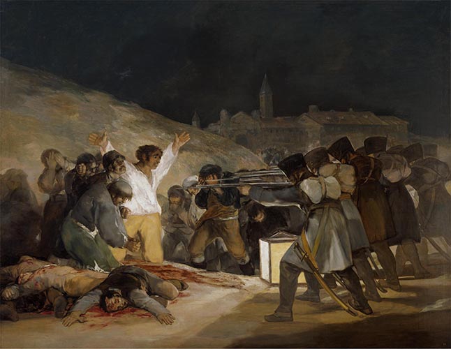 Artwork Image: The Shootings of May Third 1808 (1814) by Francisco Goya