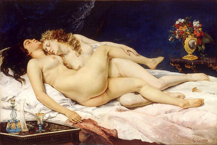Artwork Image: The Sleepers (1866) by Gustave Courbet