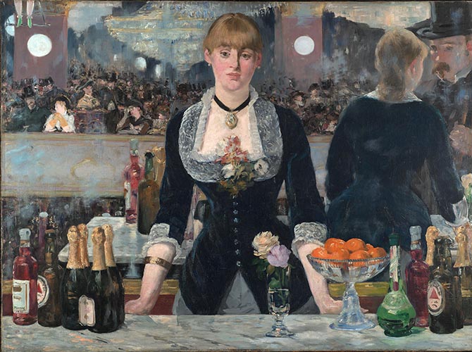 Artwork Image: Bar at the Folies Bergere (1882) by Edouard Manet