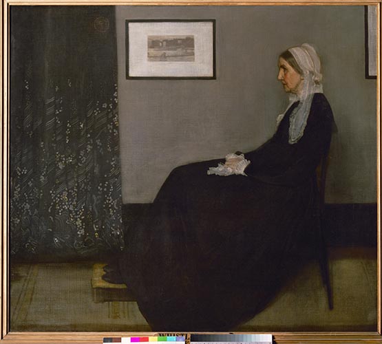 Artwork Image: Arrangement in Grey and Black: Portrait of the Painters Mother (1871) by James Abbott Whistler