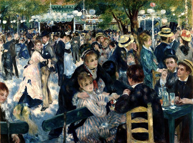 Artwork Image: Dance at Le Moulin de la Galette (1876) by Pierre Auguste Renoir