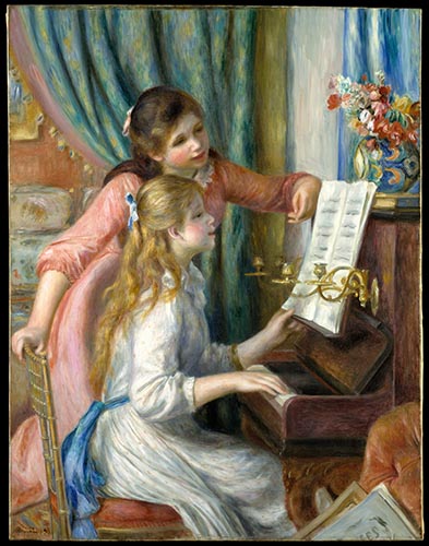 Artwork Image: At the Piano (1892) by Pierre Auguste Renoir