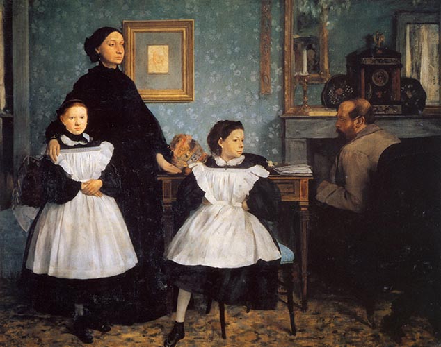 Artwork Image: The Belleli Family (1860) by Edgar Degas