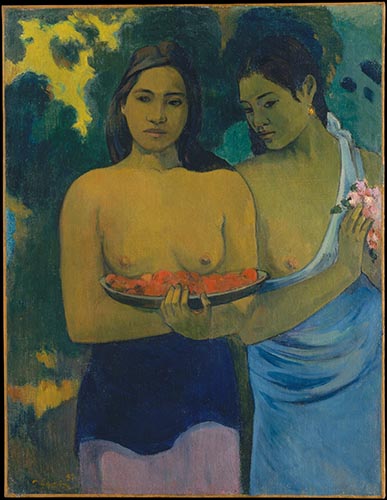 Artwork Image: Two Tahitian Women (1899) by Paul Gauguin