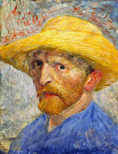 Artwork Image: Self Portrait (1887) by Vincent Van Gogh