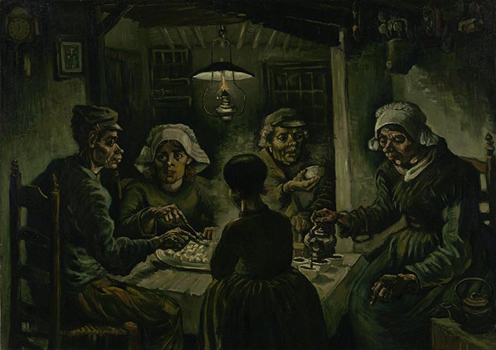 Artwork Image: Potato Eaters (1885) by Vincent Van Gogh