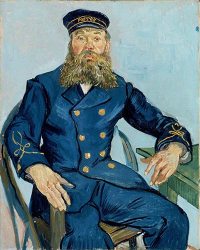 Artwork Image: Postman Joseph Roulin (1888) by Vincent Van Gogh