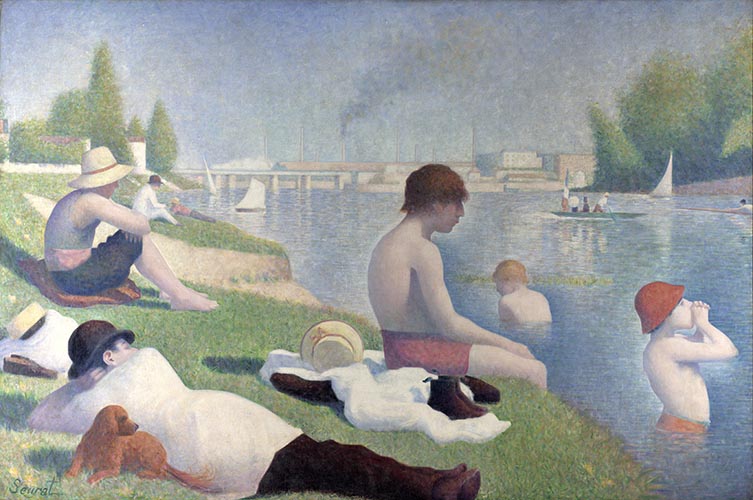 Artwork Image: Bathing At Asnieres (1883) by Georges Seurat