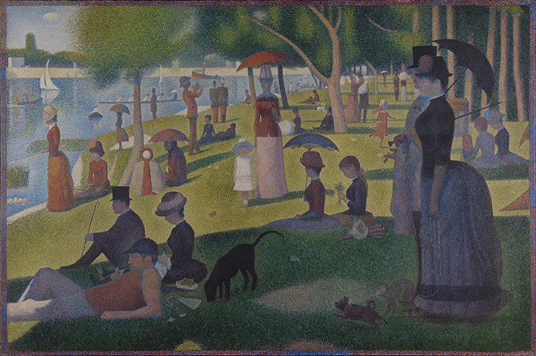Artwork Image: A Sunday Afternoon on the Island of La Grande Jatt (1884) by Georges Seurat