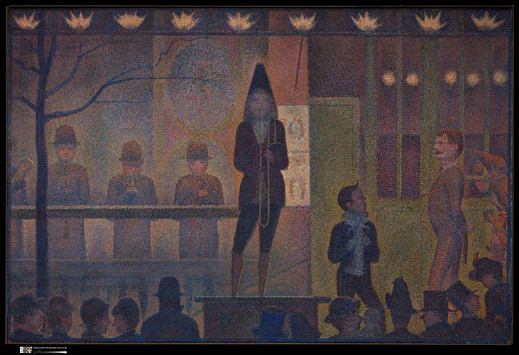 Artwork Image: La Parade (1888) by Georges Seurat