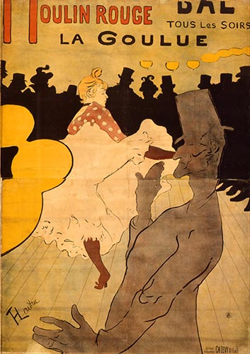 Artwork Image: Moulin Rouge La Goulue (1891) by Henri Toulouse-Lautrec