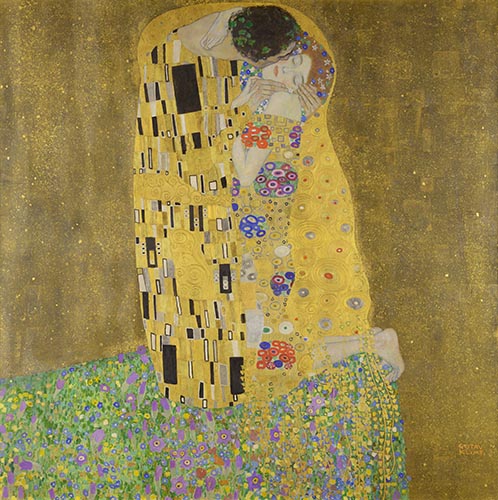 Artwork Image: The Kiss (1907) by Gustav Klimt