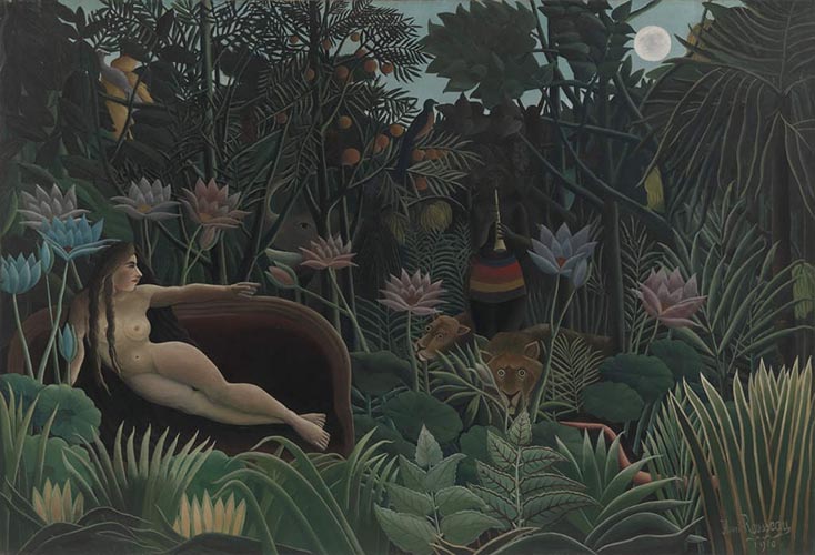 Artwork Image: Dream (1910) by Henri Rousseau