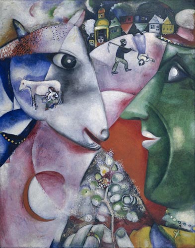 Artwork Image: I and the Village (1911) by Marc Chagall