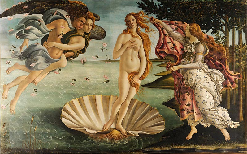 Artwork Image: The Birth of Venus (1486) by Sandro Botticelli