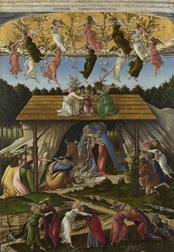 Artwork Image: The Mystical Nativity (1500) by Sandro Botticelli