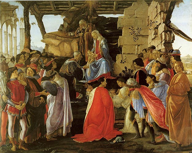 Artwork Image: Adoration of the Magi (1475) by Sandro Botticelli