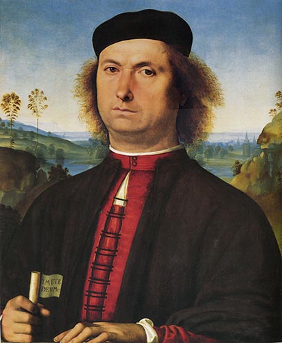Artwork Image: Portrait of Francesco delle Opere (1494) by Pietro Perugino