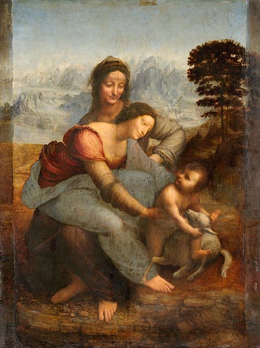 Artwork Image: The Virgin and Child with St. Anne (1508) by Leonardo da Vinci