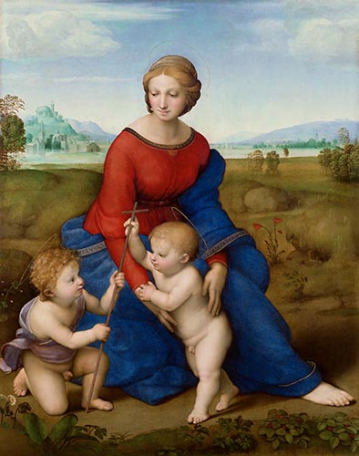 Artwork Image: Madonna in the Meadow (1505) by Raphael