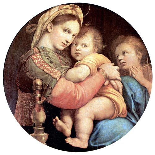 Artwork Image: Madonna of the Chair (1514) by Raphael